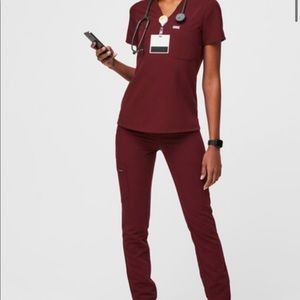 Maroon Figs, jogger bottoms